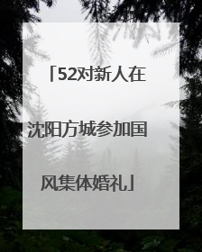 52对新人在沈阳方城参加国风集体婚礼